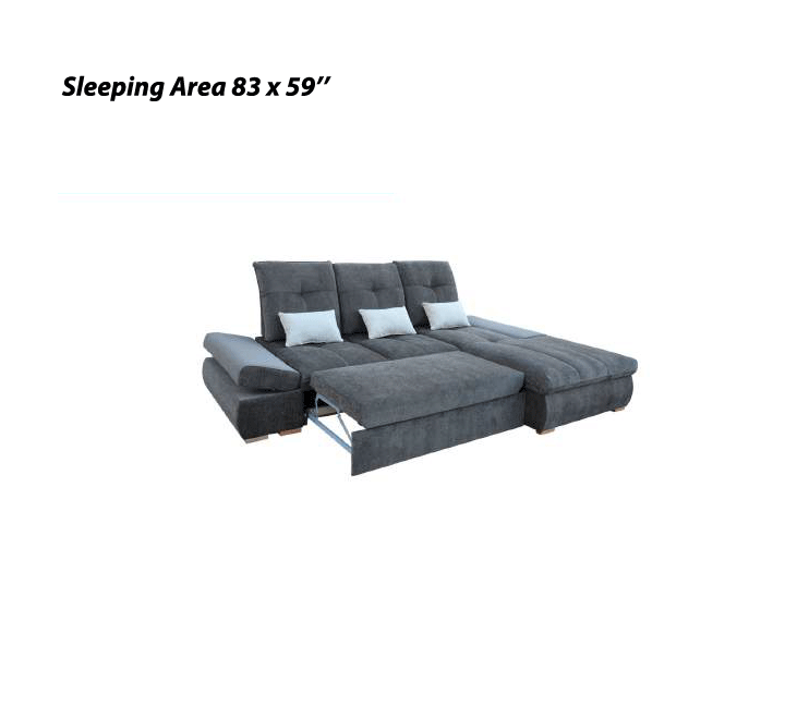 Estero Grey/Silver RAF Sectional