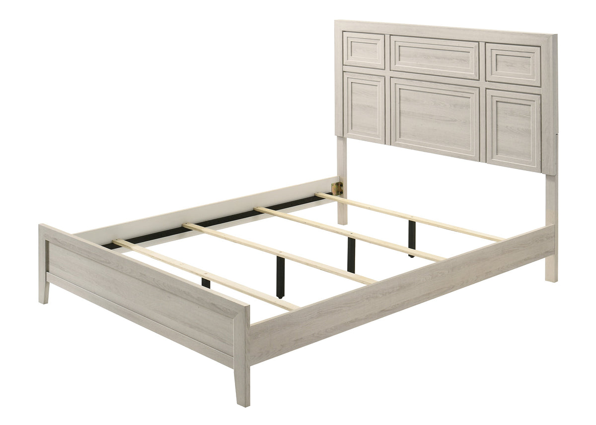 Lorraine Antique White Panel Bedroom Set