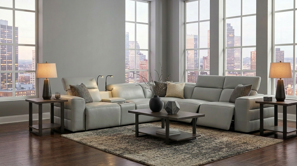 Holly Slate Power Reclining Sectional