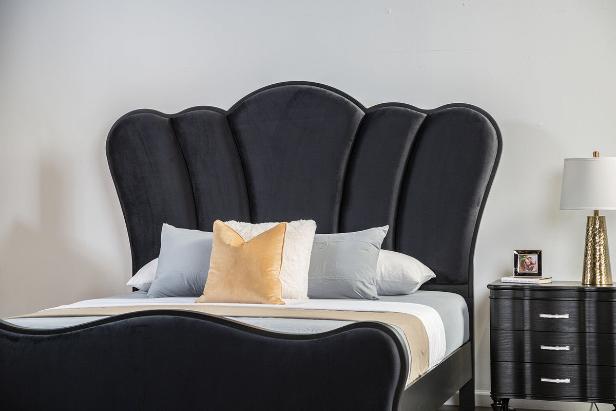 Melodi Parc Black Queen Bed