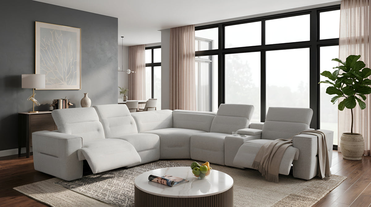 Nexus Fog Power Reclining Sectional