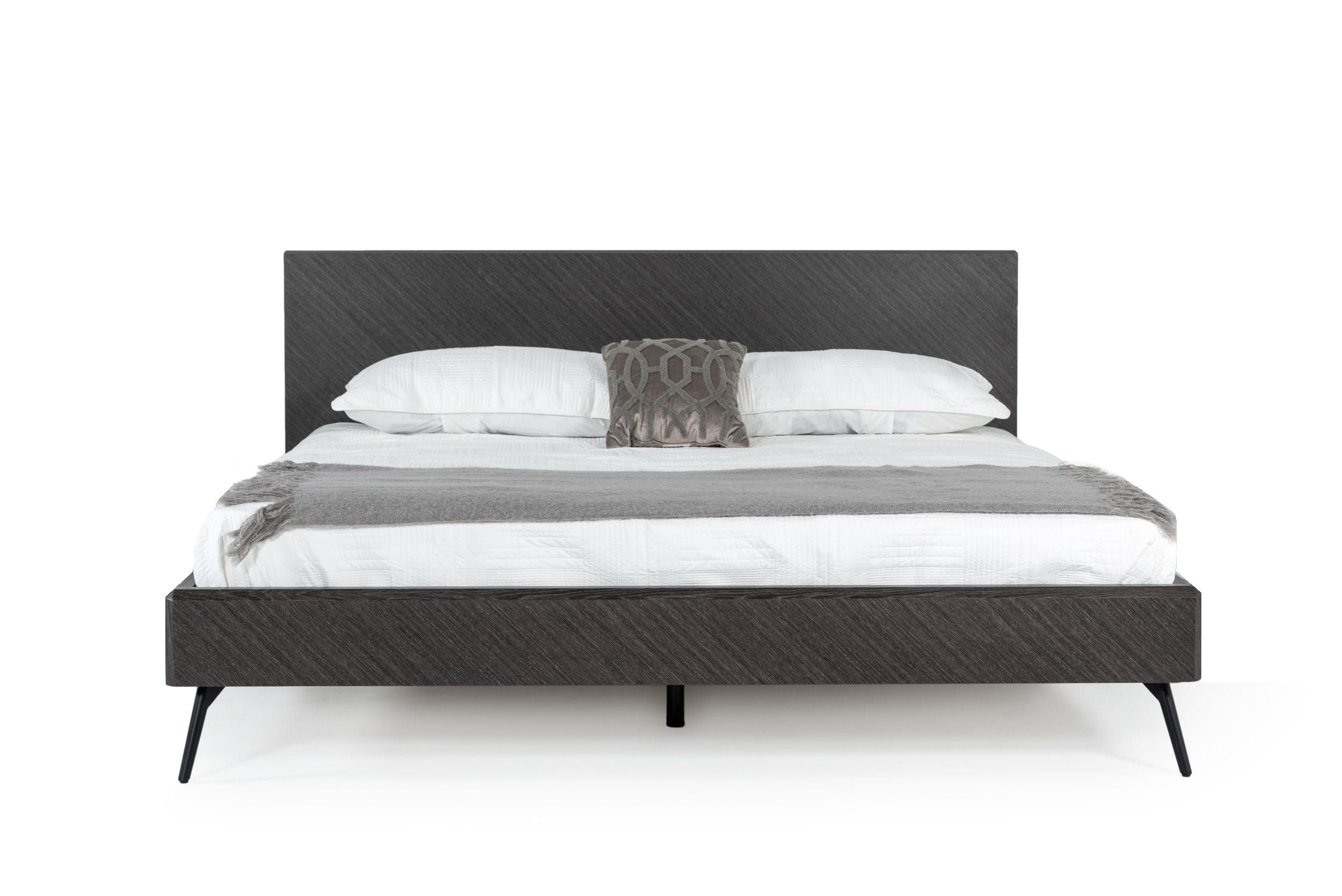 Modrest Gaige - Modern Grey Elm Bed