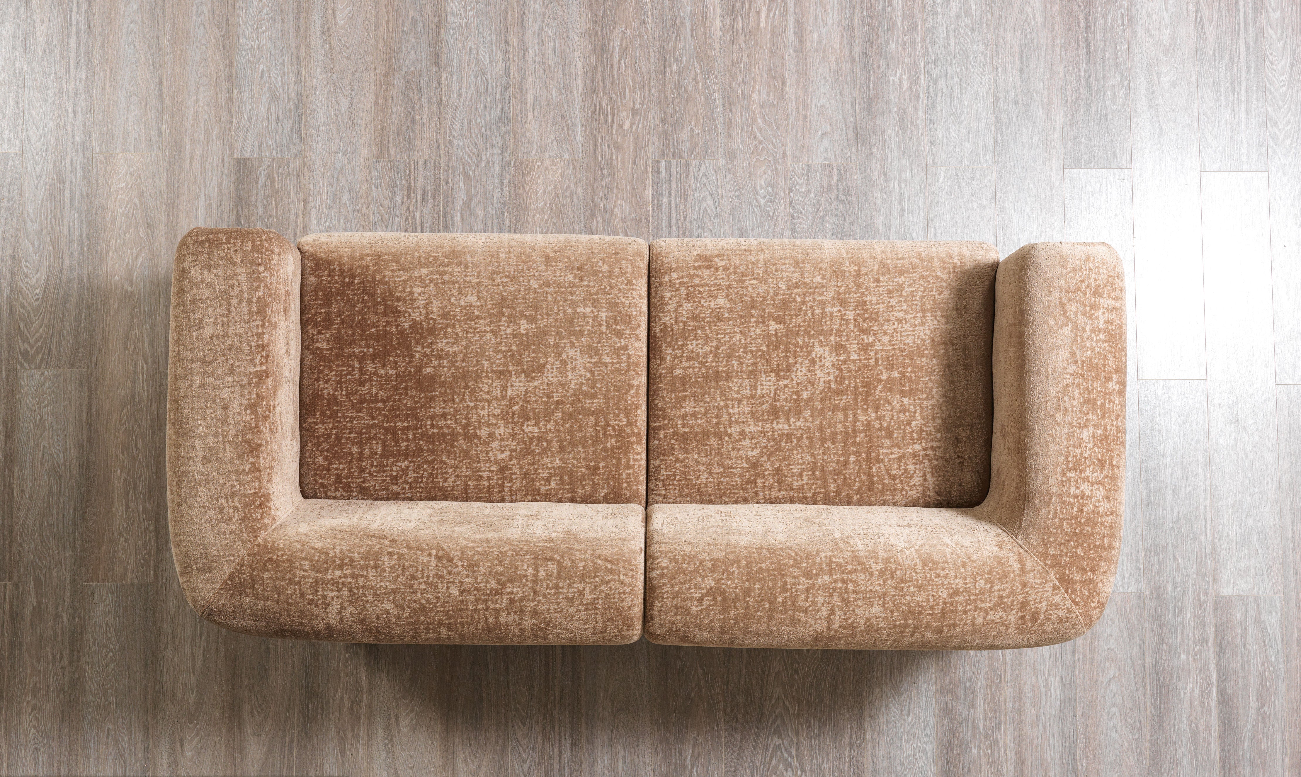 Brenda Coffee  Boucle  Sofa 93" & Loveseat 71"