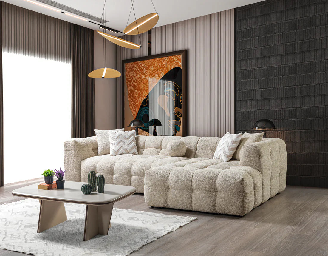 Ivy Sand Boucle Sectional