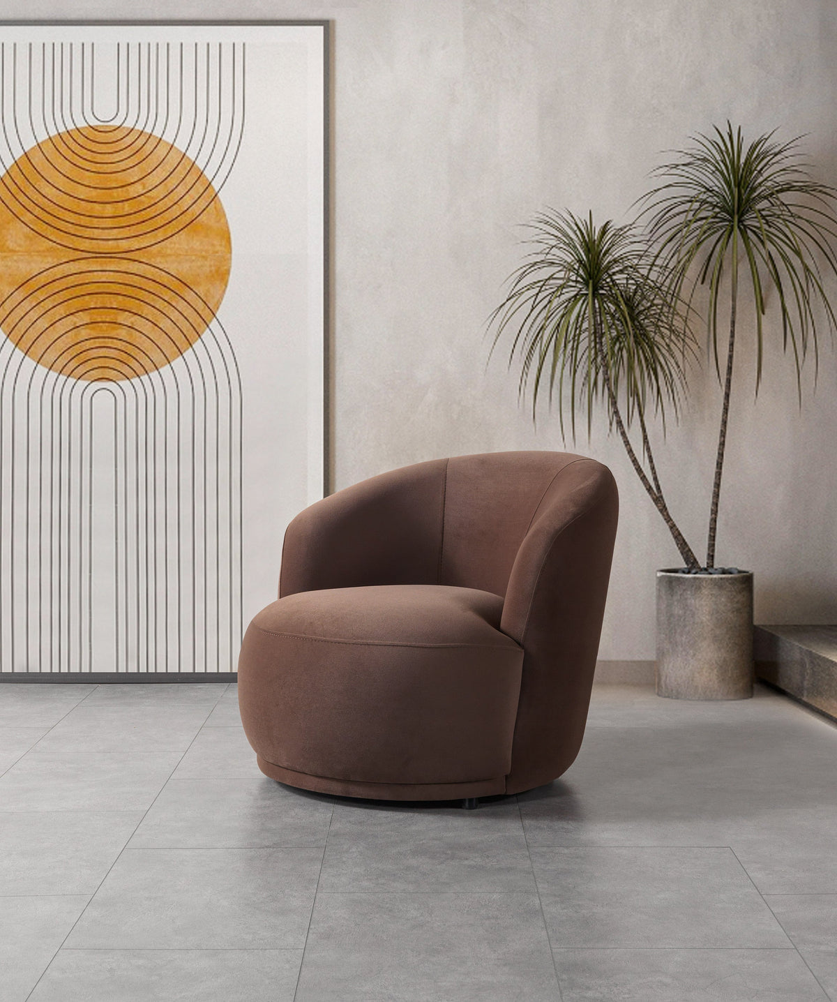 Bonita Coffee Velvet Sofa & Loveseat