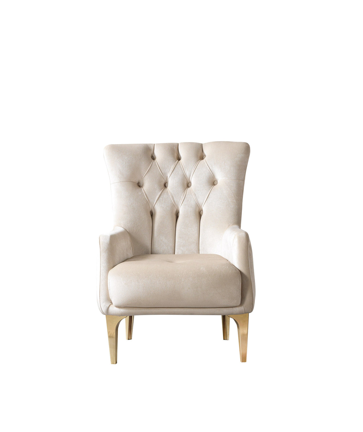 Florence Ivory Velvet Accent Chair