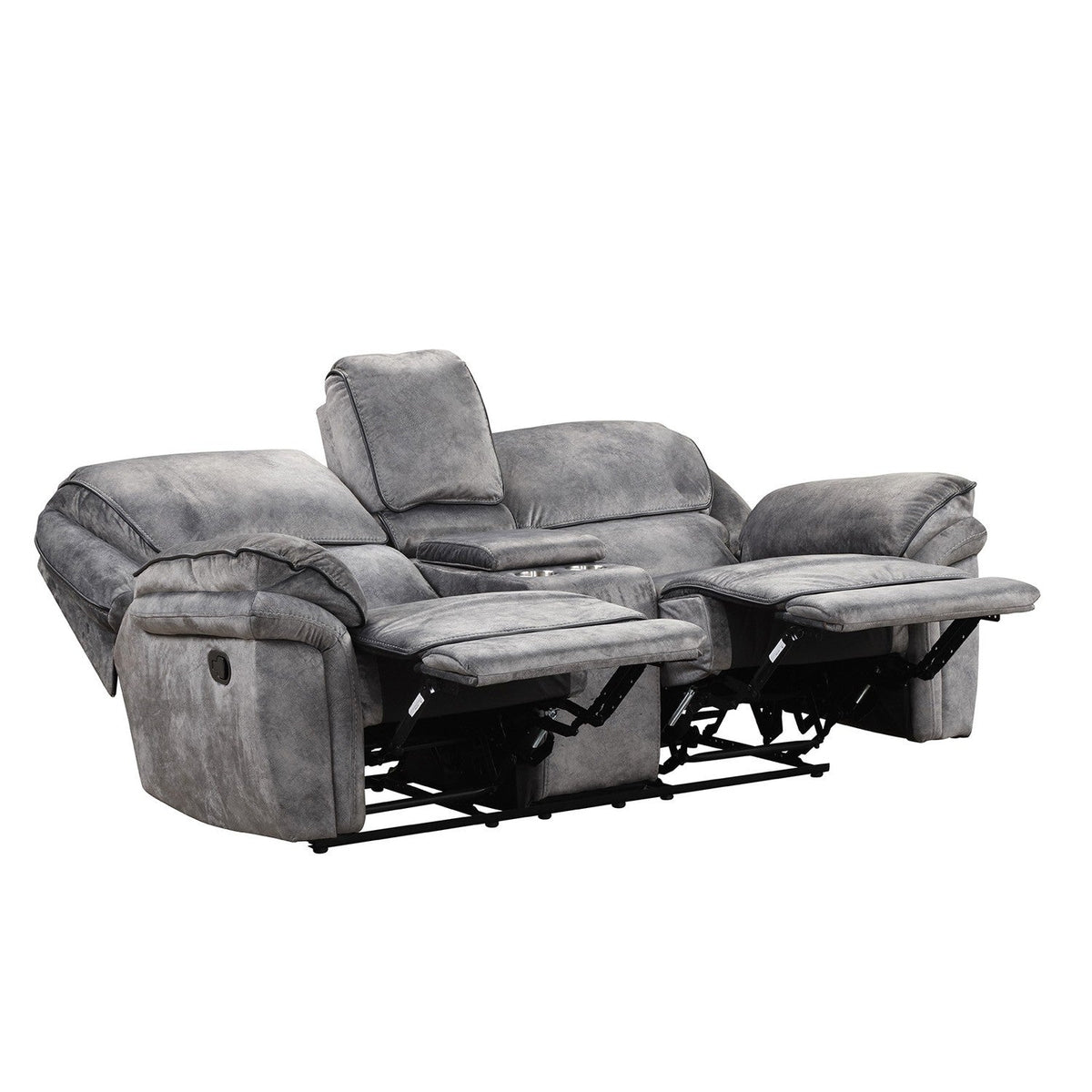 Themis Gray Transitional Reclining Living Room Set