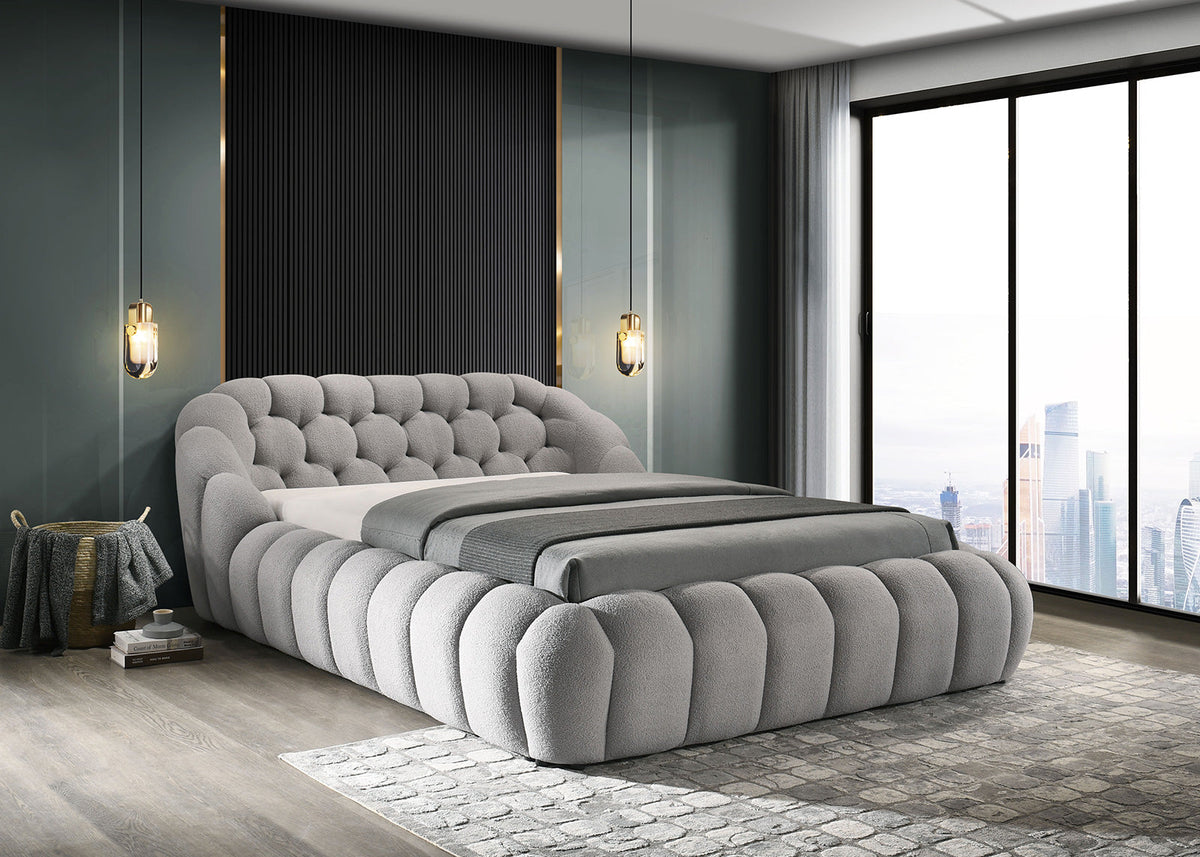 Newquay Gray Queen Bed