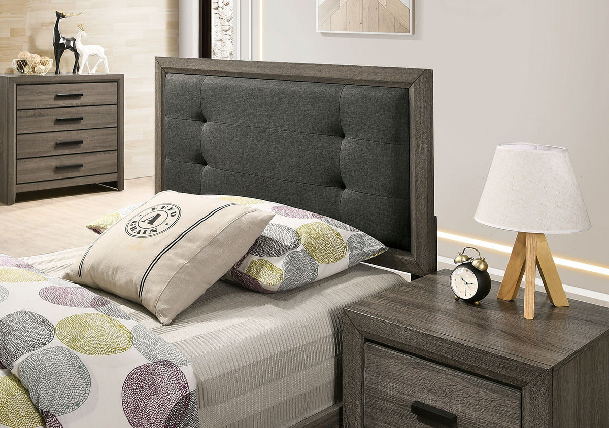Roanne Gray/Charcoal Full Bed