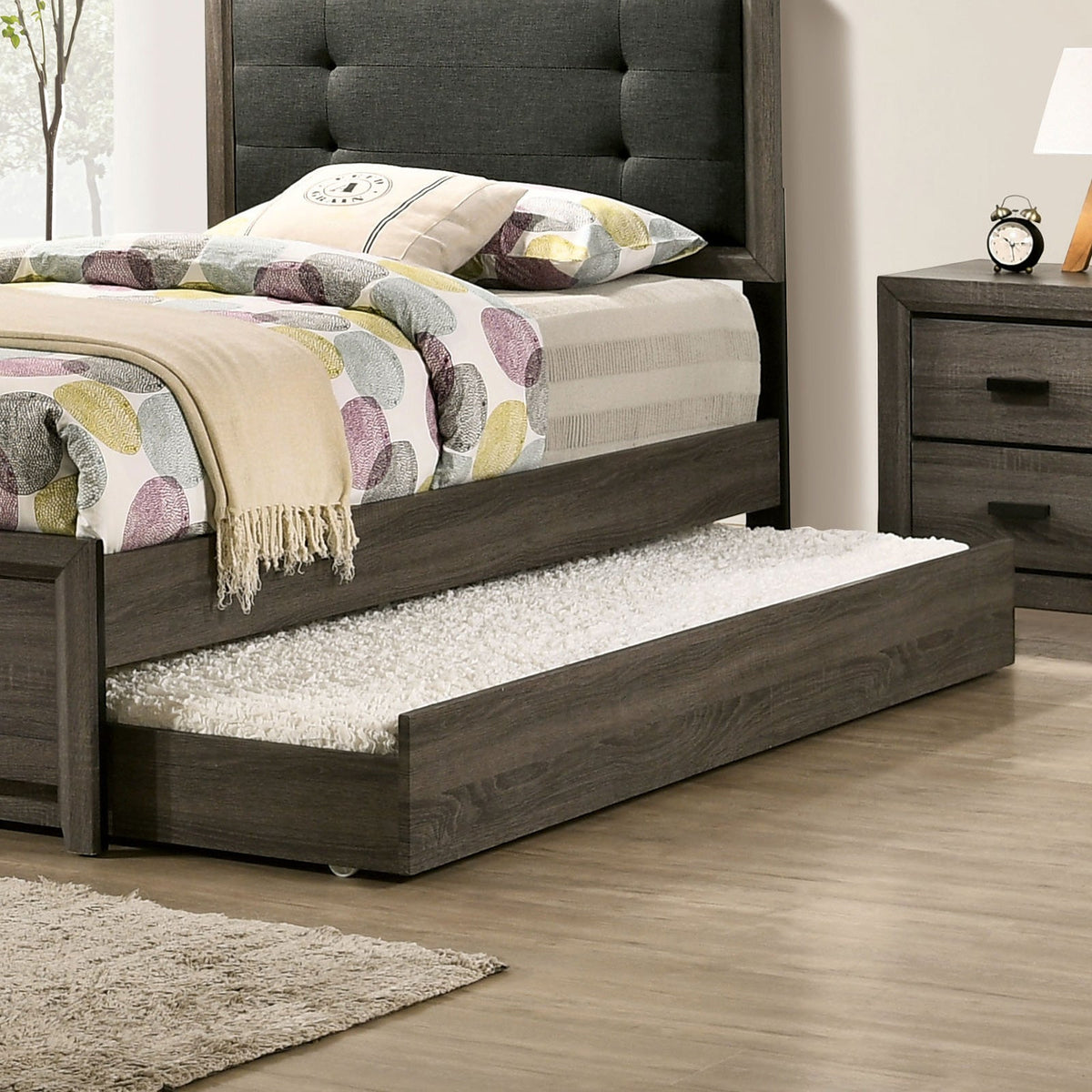 Roanne Gray/Charcoal Full Bed