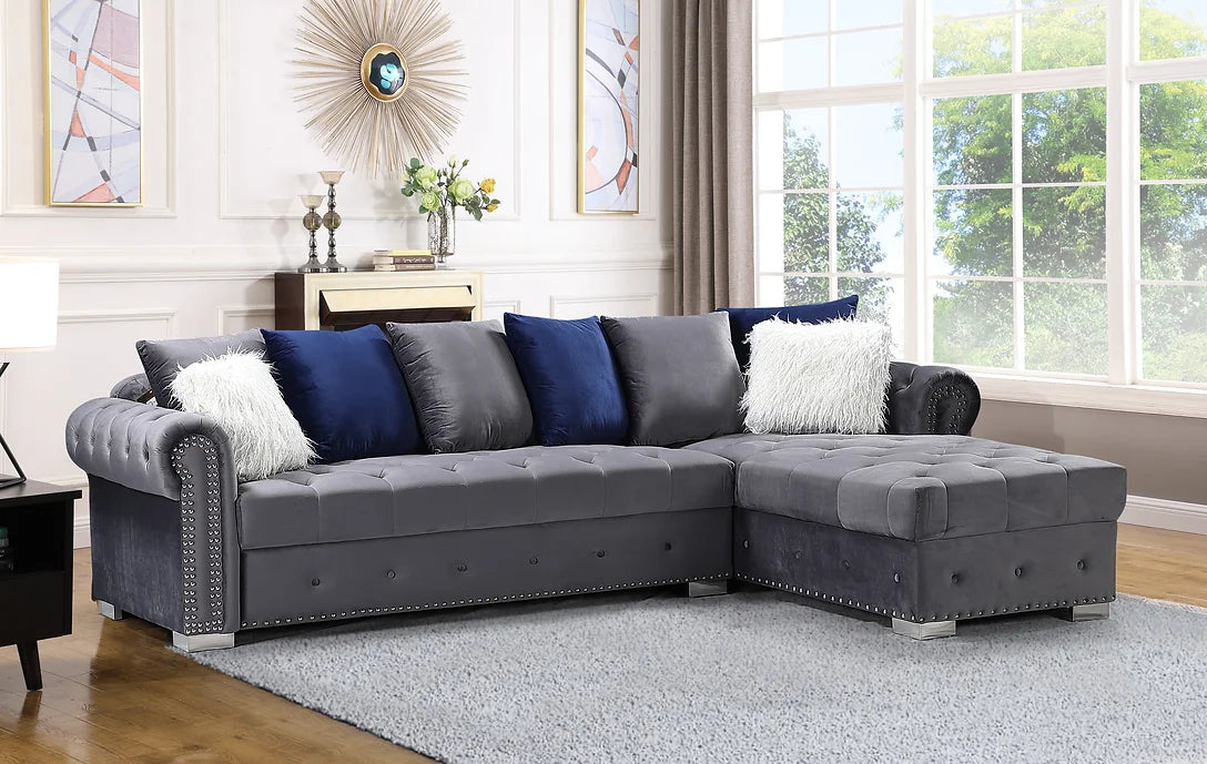 S8186 Milan Sectional (Grey)