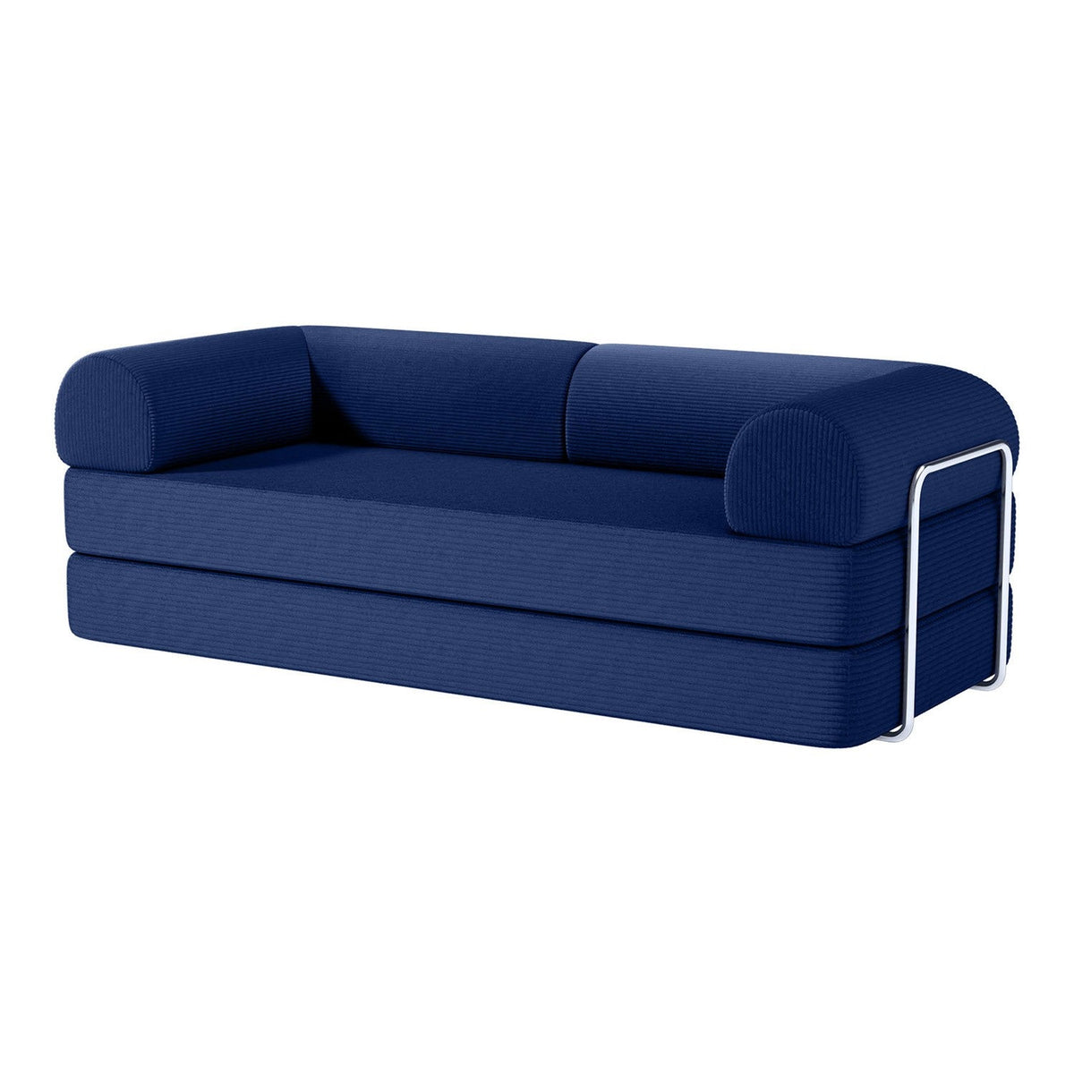 Perri Blue 79" Compressed Sofa