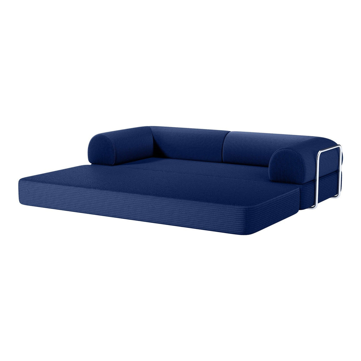 Perri Blue 79" Compressed Sofa