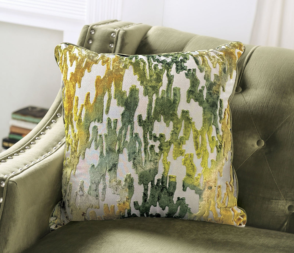 Kaye Green Transitional Living Room Set