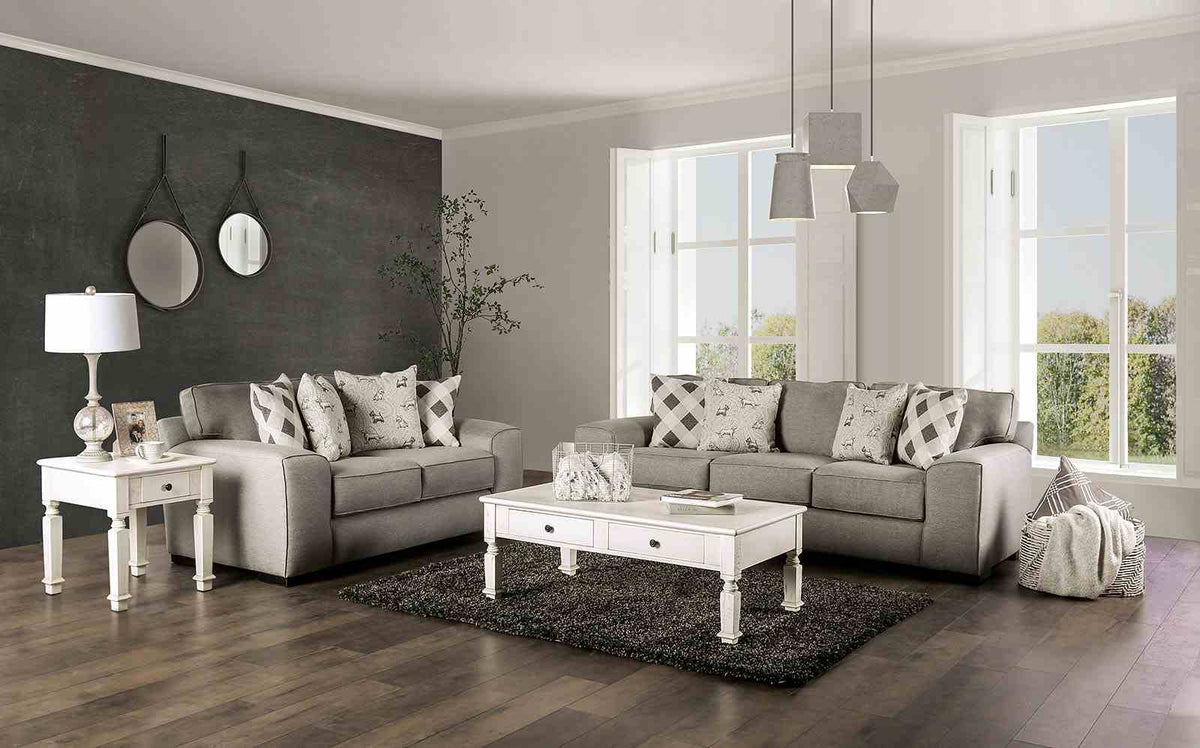 Newry Gray Transitional Living Room Set