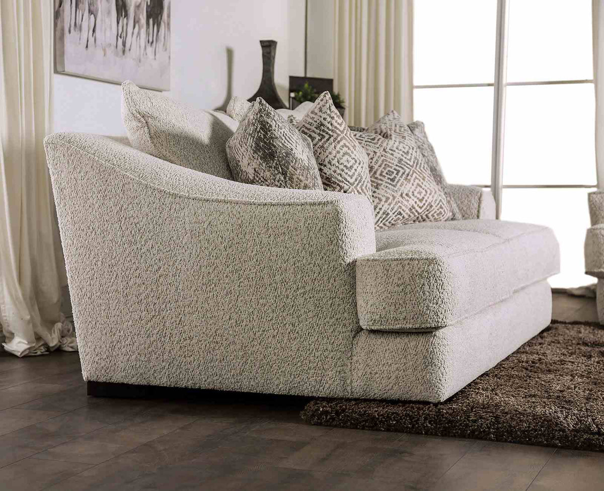 Moorpark Off-White Contemporary Living Room Set