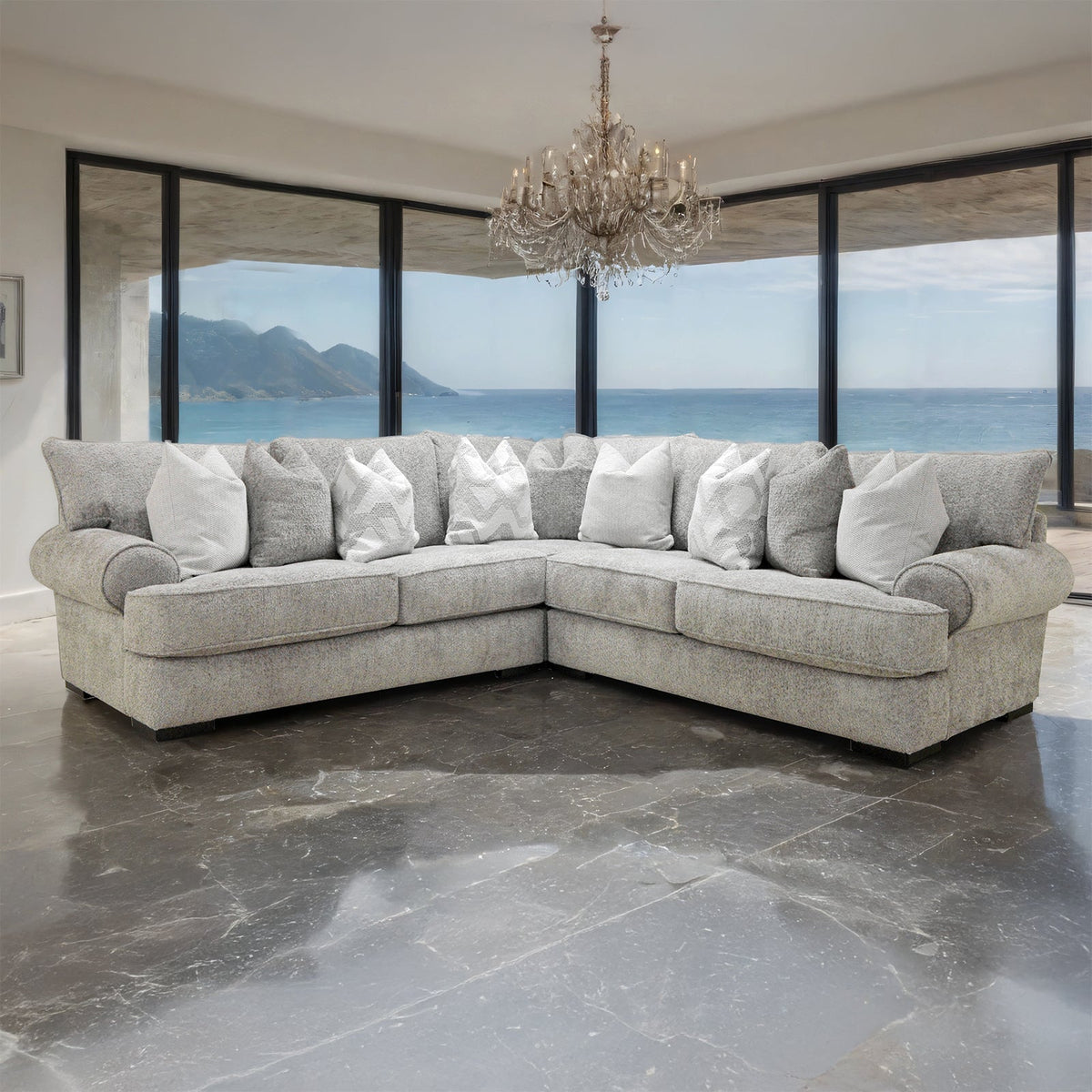 Nerone Gray Sectional