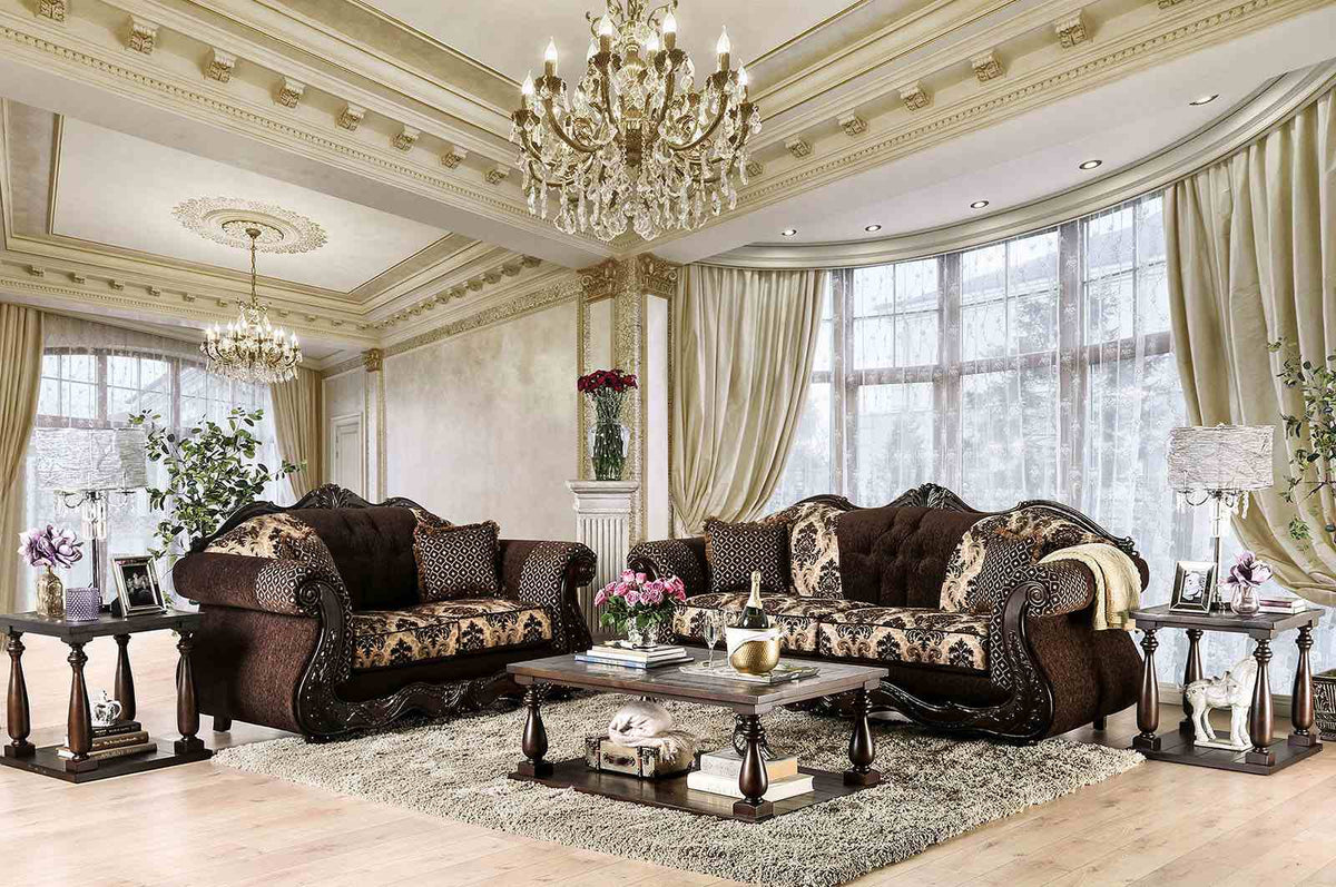 Ronja Dark Brown Loveseat