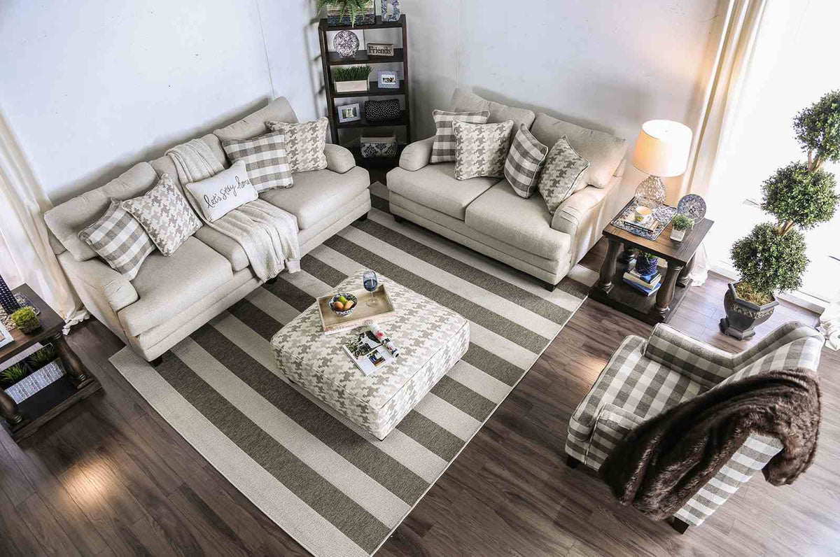 Christine Light Gray Loveseat