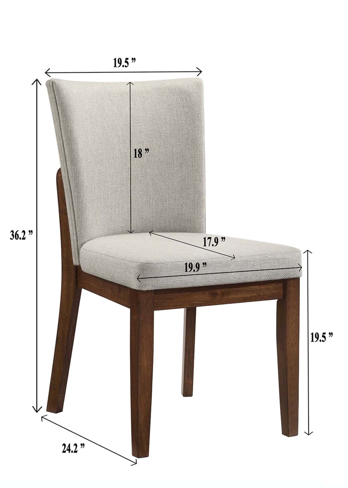 Salerno Beige/Brown Dining Set