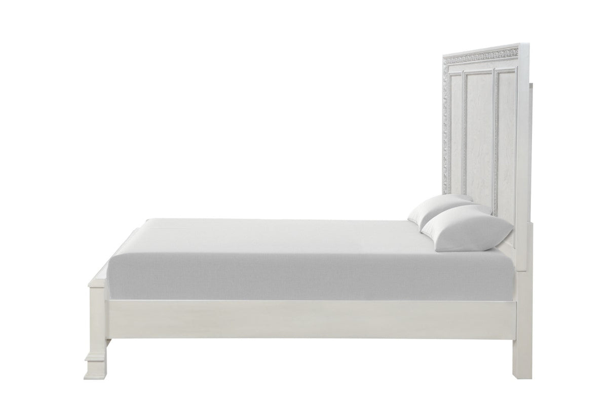 Stella Mia Creamy White King Bed