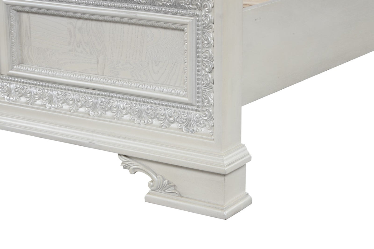 Stella Mia Creamy White King Bed