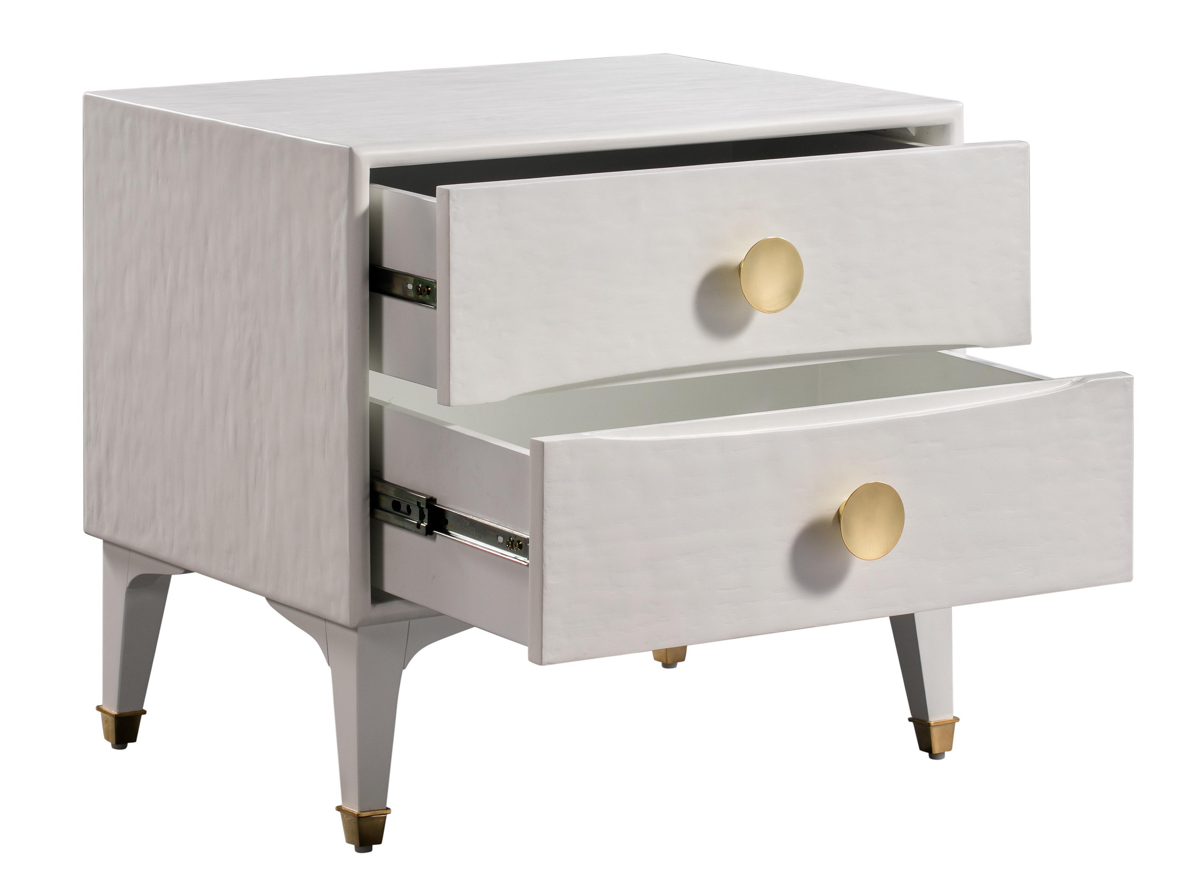 Divine White Nightstand - UK