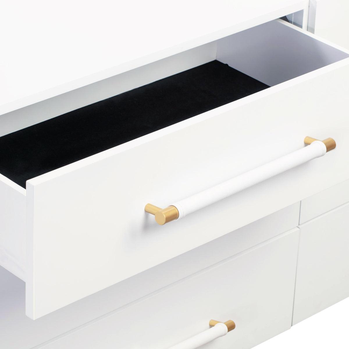 Trident White 6 Drawer Dresser - UK