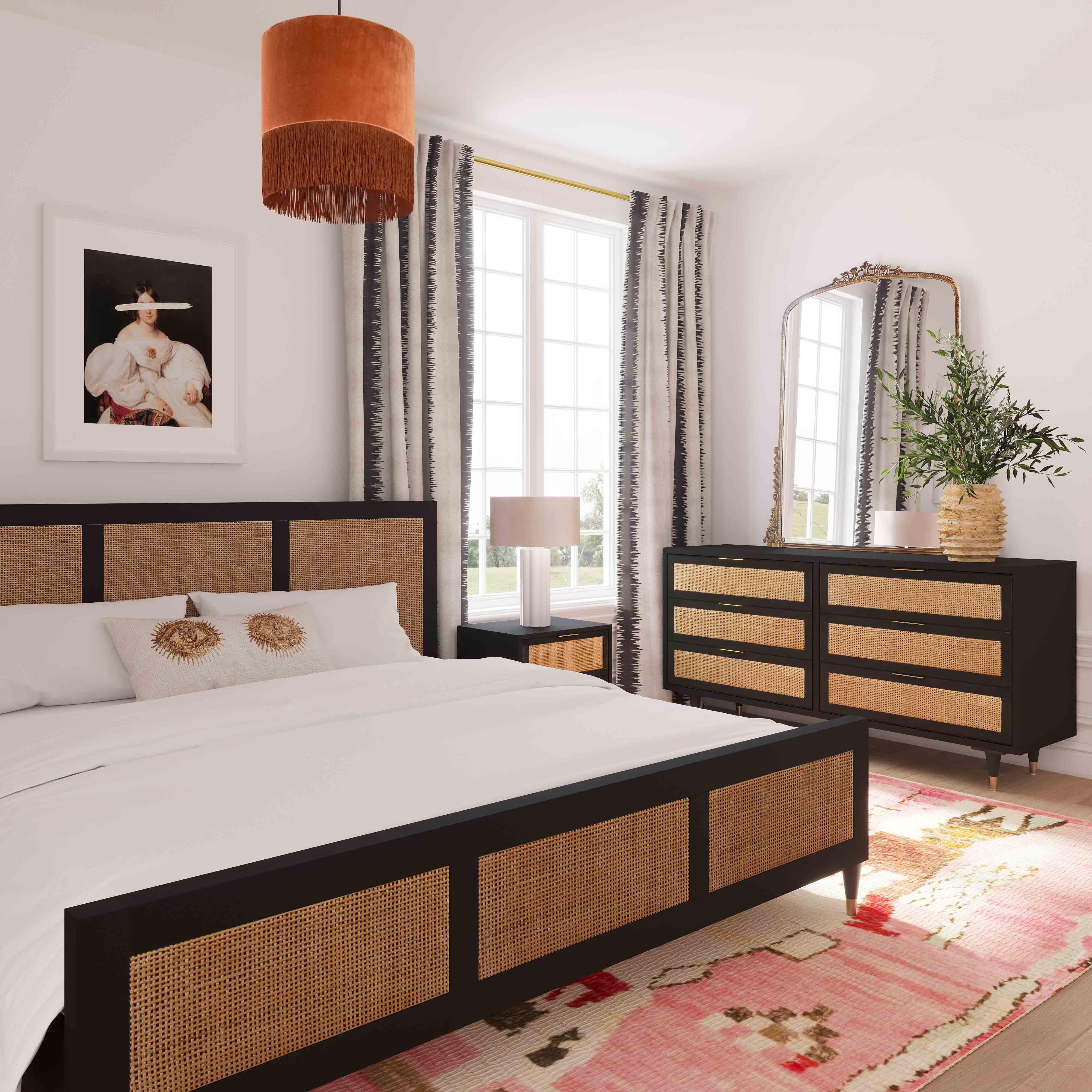 Sierra Noir 6 Drawer Dresser - UK