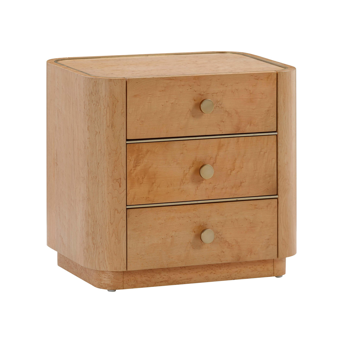 Abigail Natural Birdseye Maple Nightstand - UK