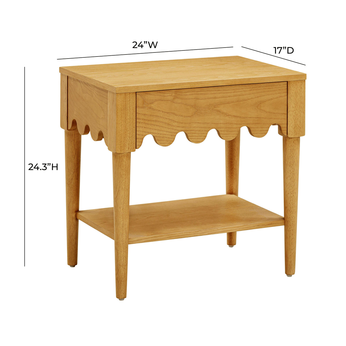 Oodle Natural Ash Nightstand - UK