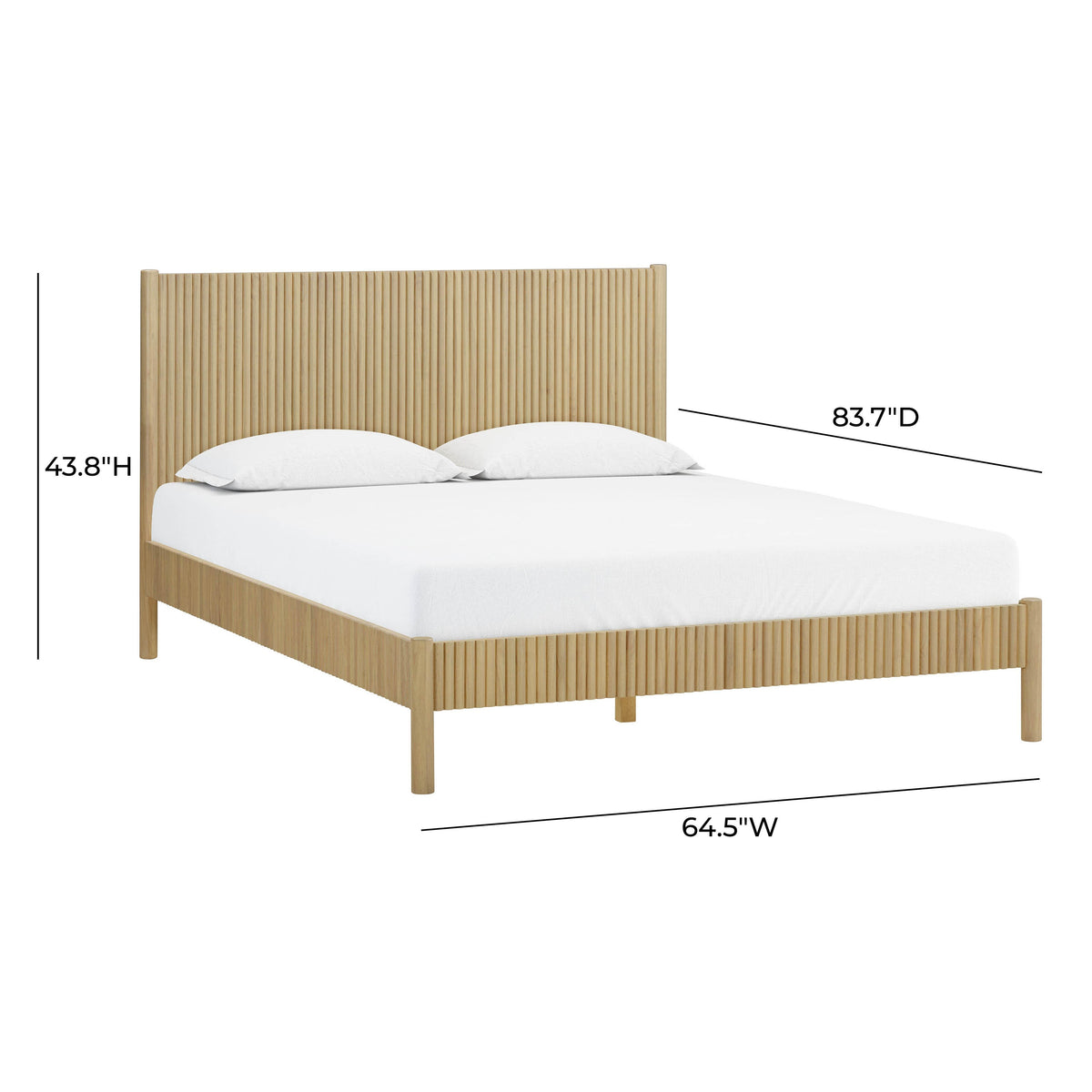 Tyla Natural Wood Queen Bed