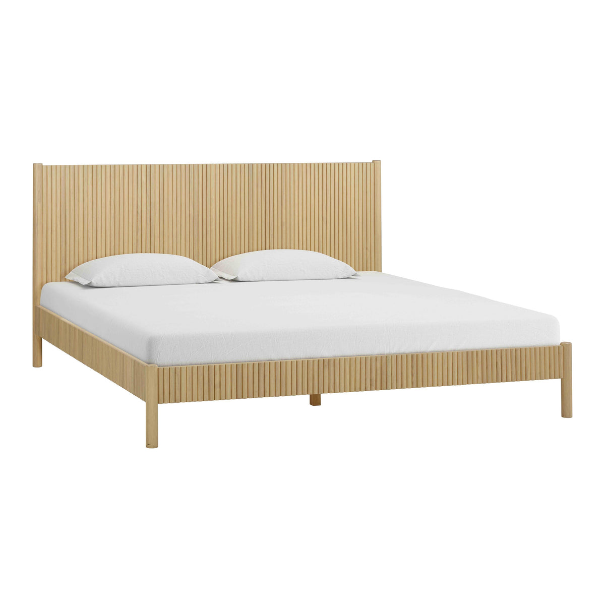 Tyla Natural Wood King Bed