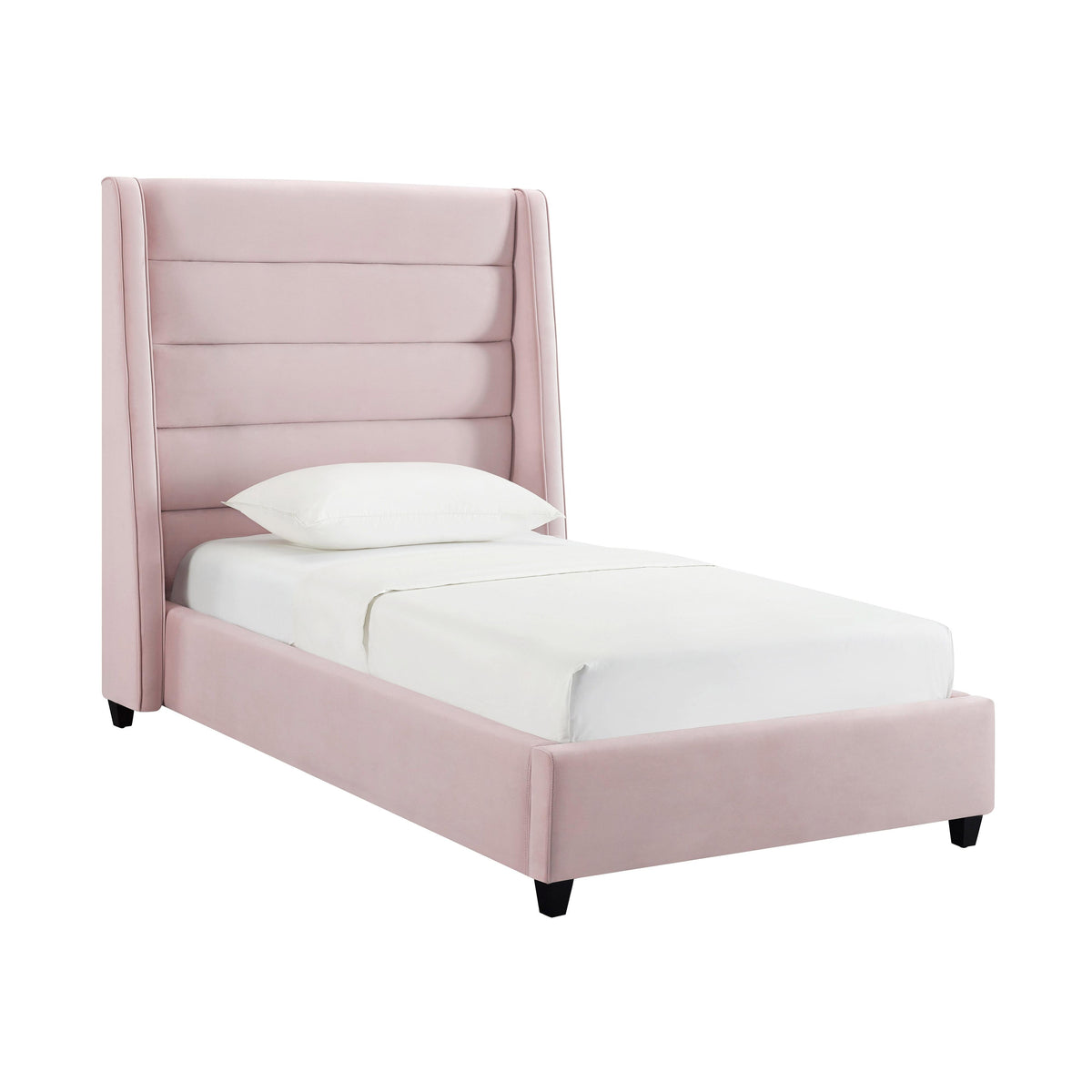 Koah Blush Velvet Bed in Twin