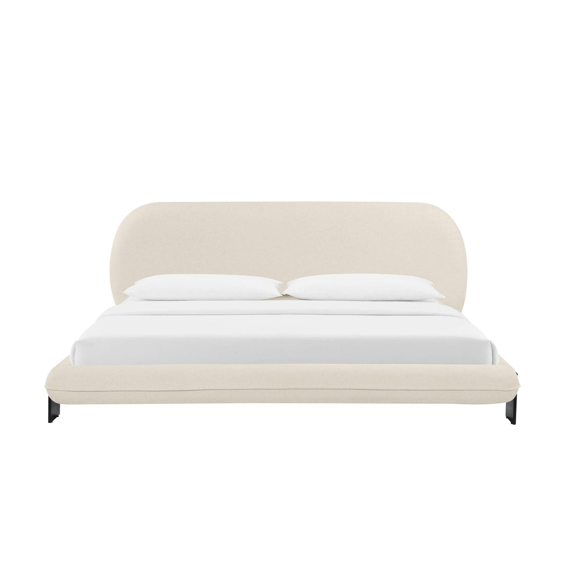 Ophelia Cream Faux Wool UK Super King Bed