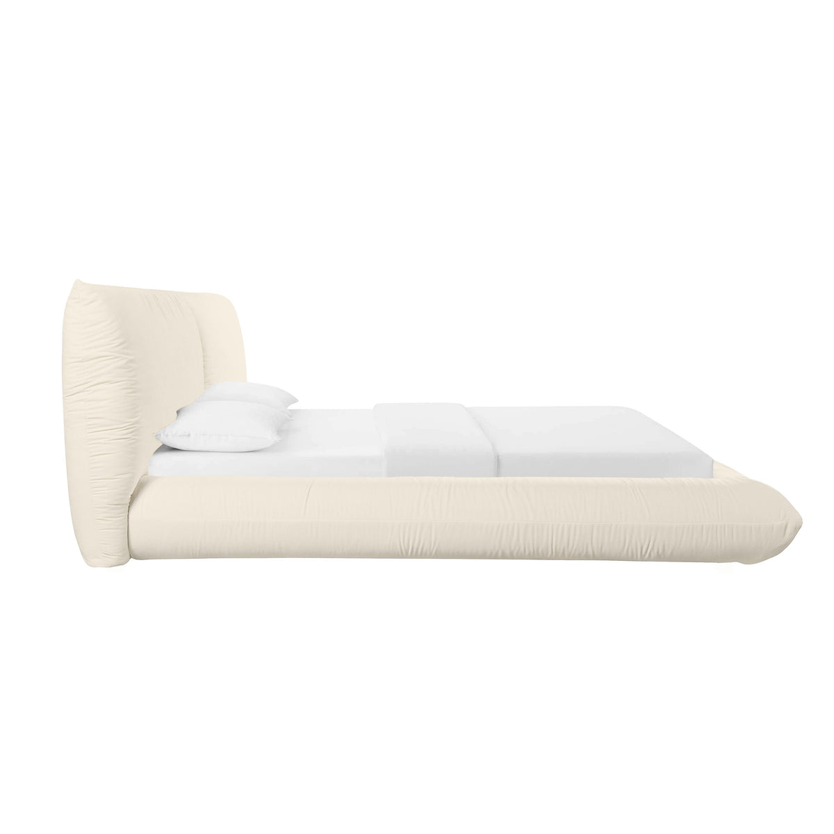 Romp Cream 100% Recycled Linen King Bed