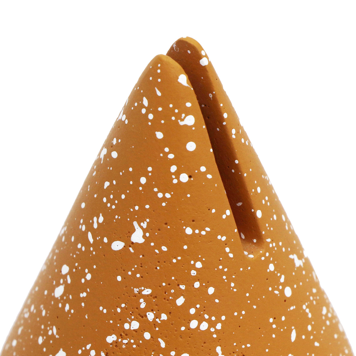 Gabby Speckled Terracotta Cone Card Holder - Set of 4
