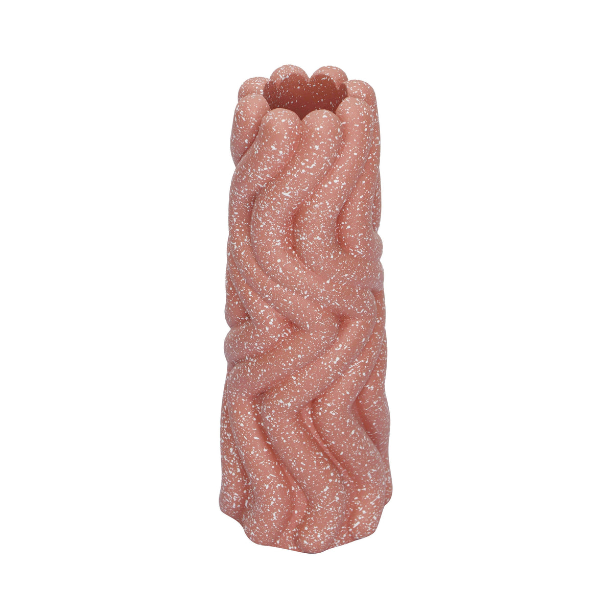 Gabby Speckled Salmon Pink Vase