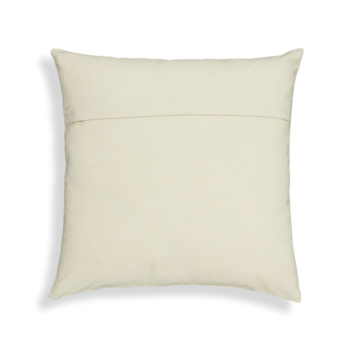 Tulip Embroidered Floral Wool 20" Square Accent Cushion