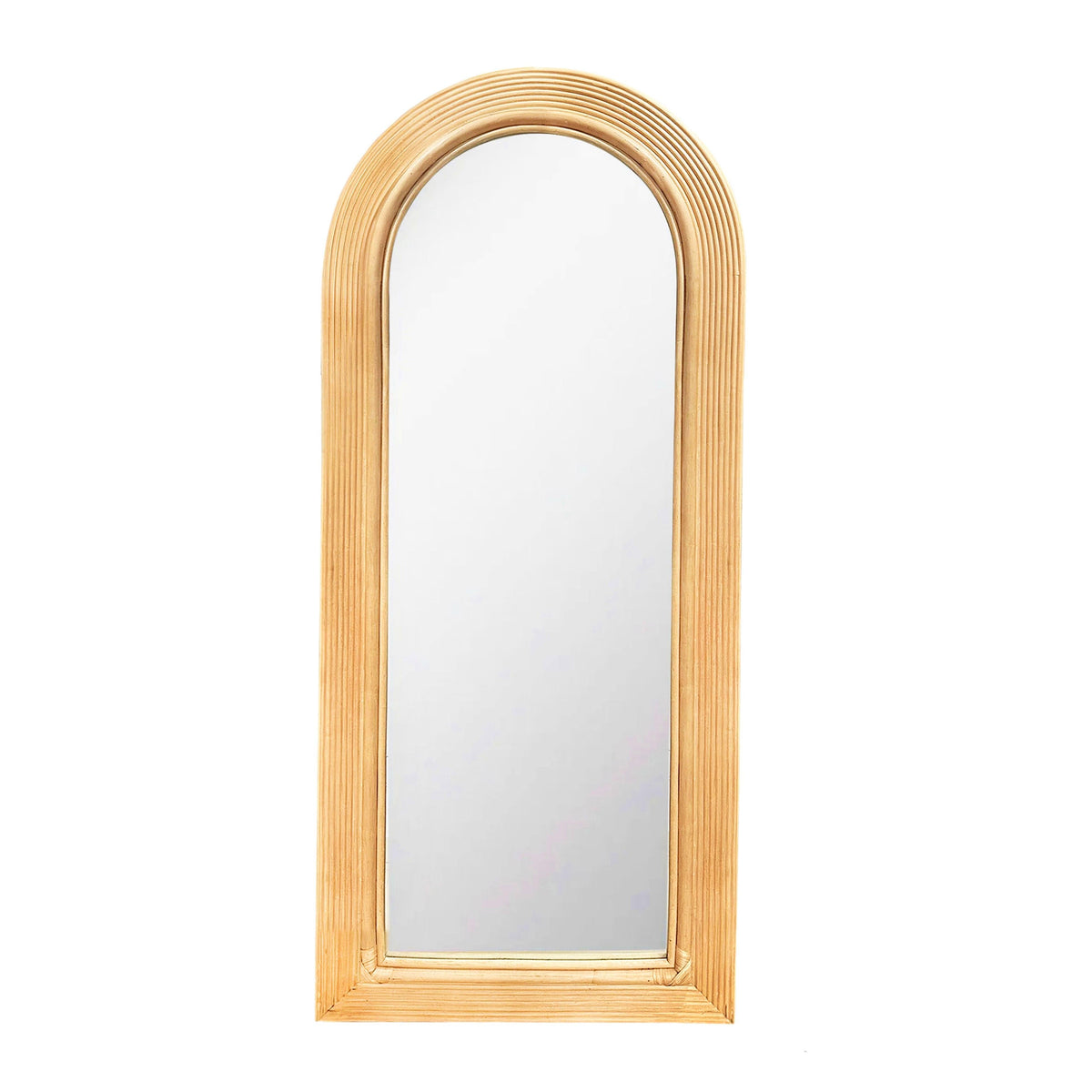 Tanya Natural Rattan 70" Floor Mirror