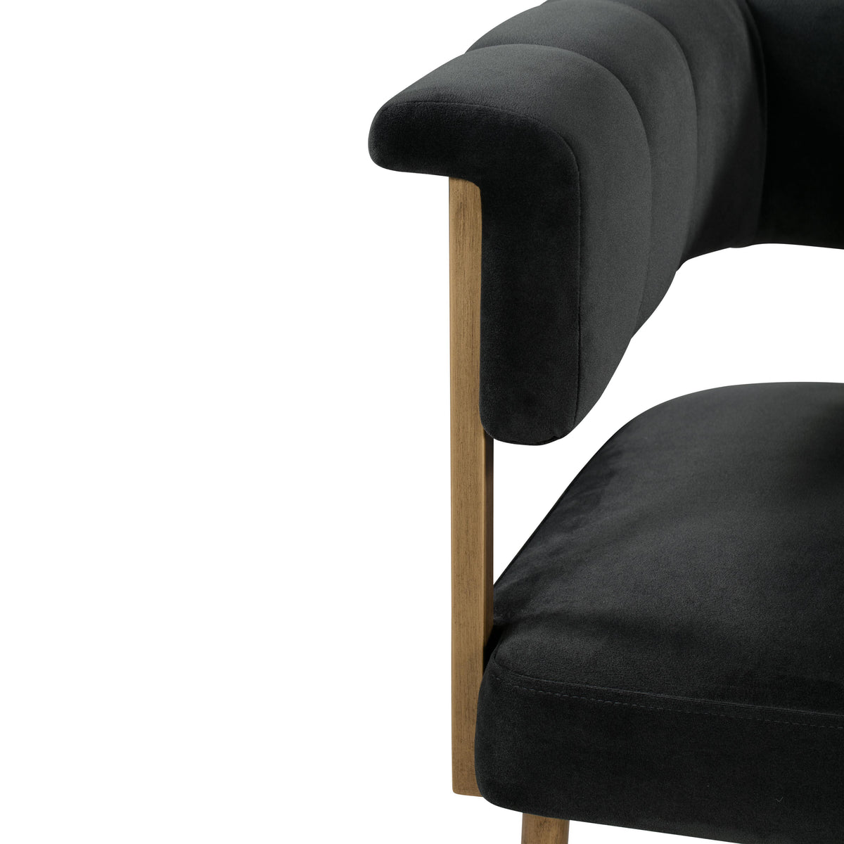 Astrid Grey Velvet Counter Stool - UK