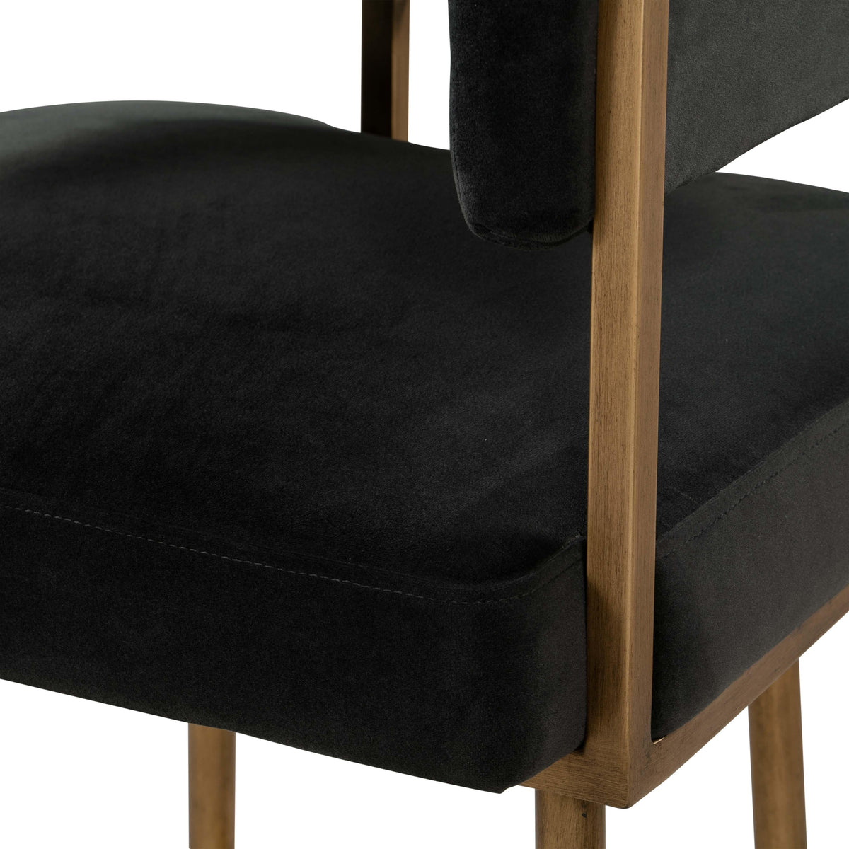 Astrid Grey Velvet Bar Stool - UK