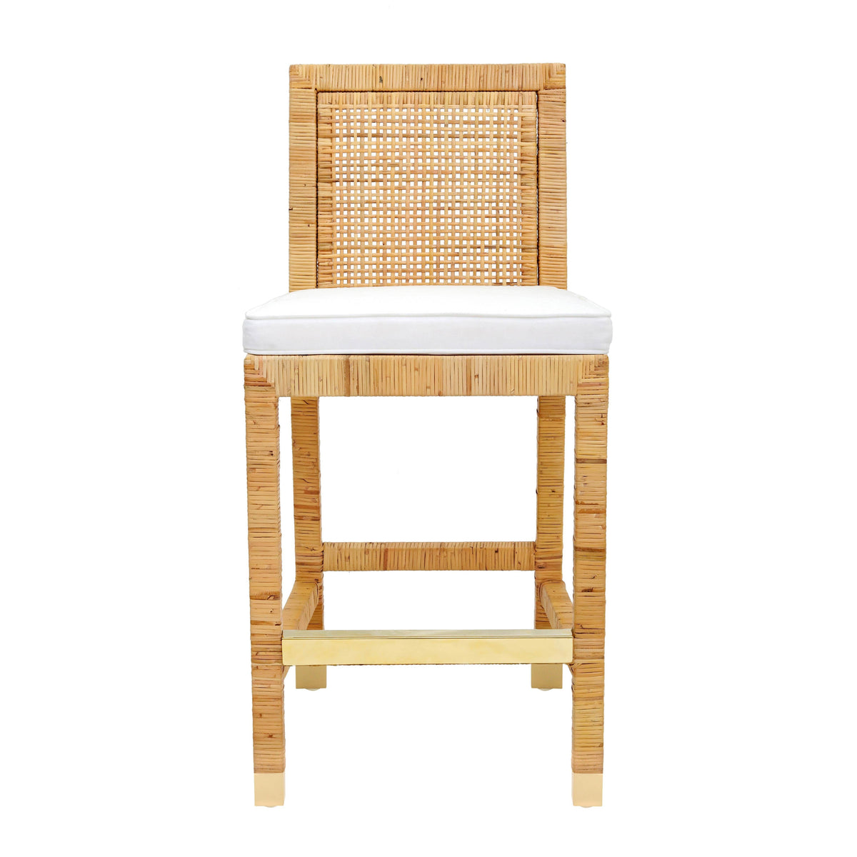 Amara Rattan Performance Fabric Counter Stool