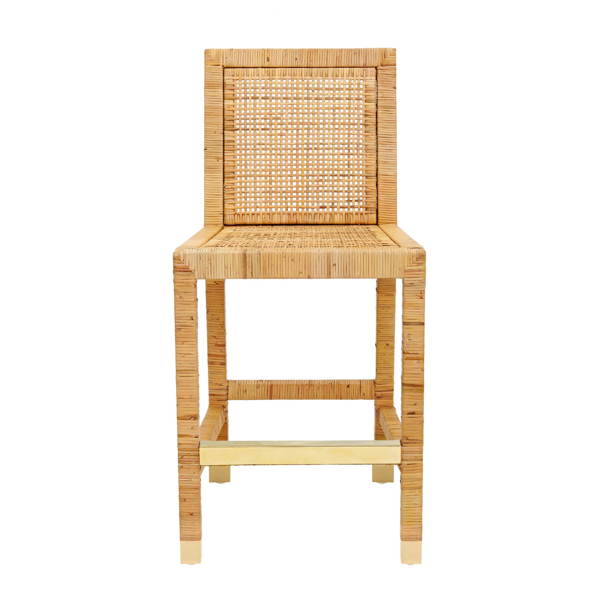 Amara Rattan Performance Fabric Counter Stool