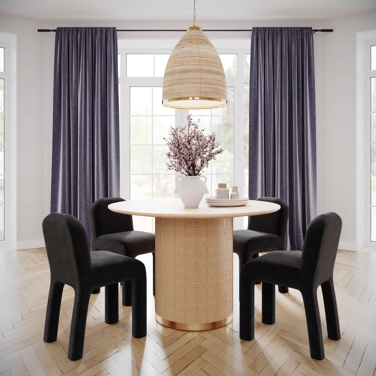 Akiba 47" Round Dining Table - UK