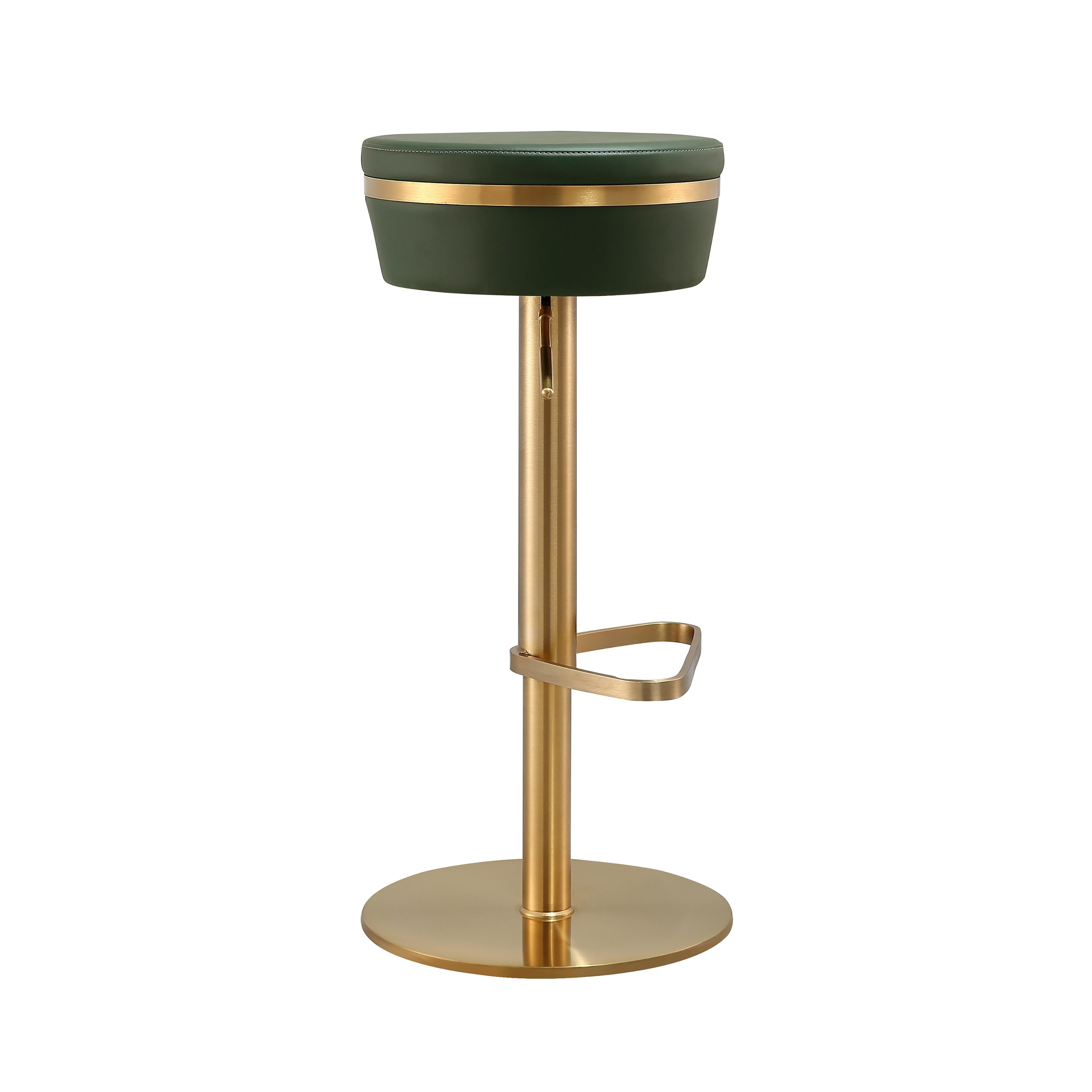 Astro Malachite Green and Gold Adjustable Stool - UK