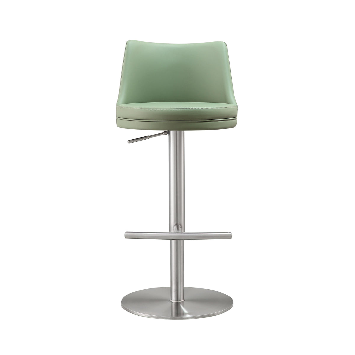 Reagan Sea Foam Green and Silver Adjustable Stool - UK