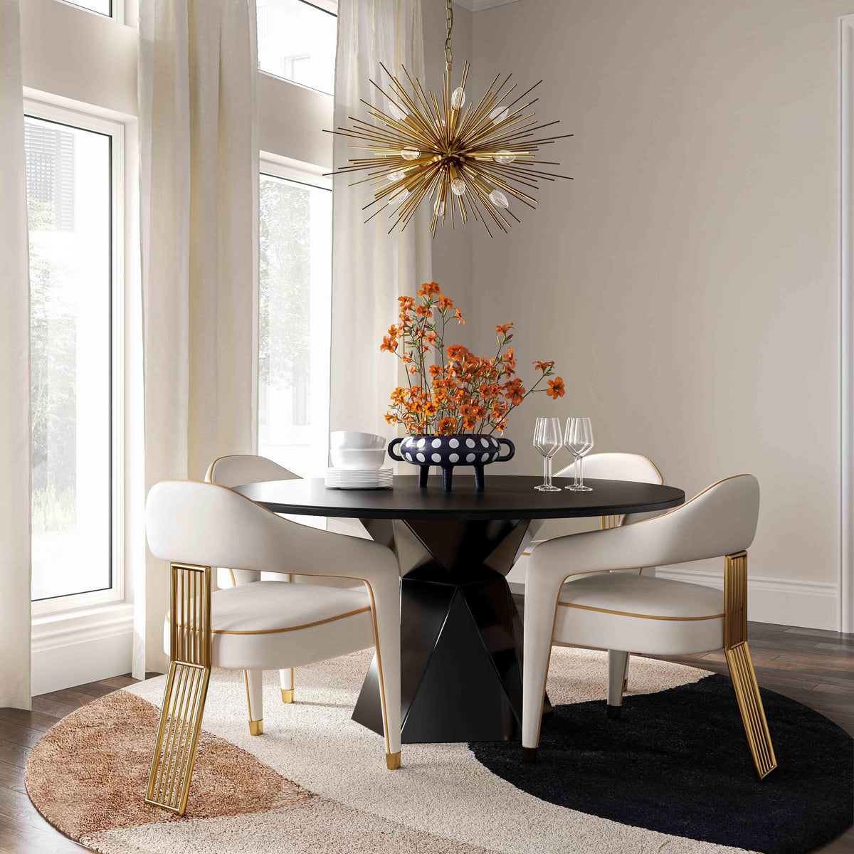Corralis Cream Performance Linen Dining Chair - UK