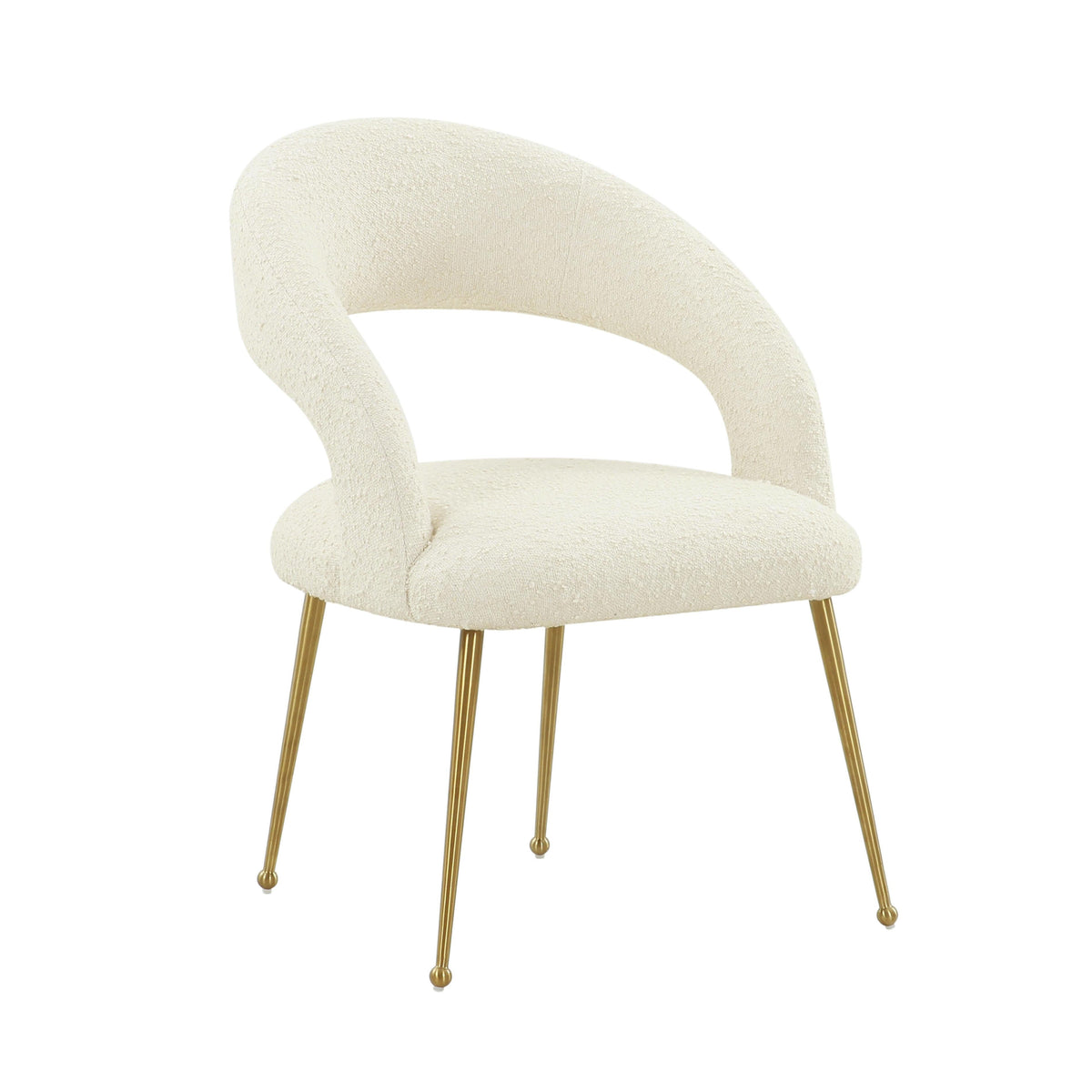 Rocco Cream Boucle Dining Chair - UK