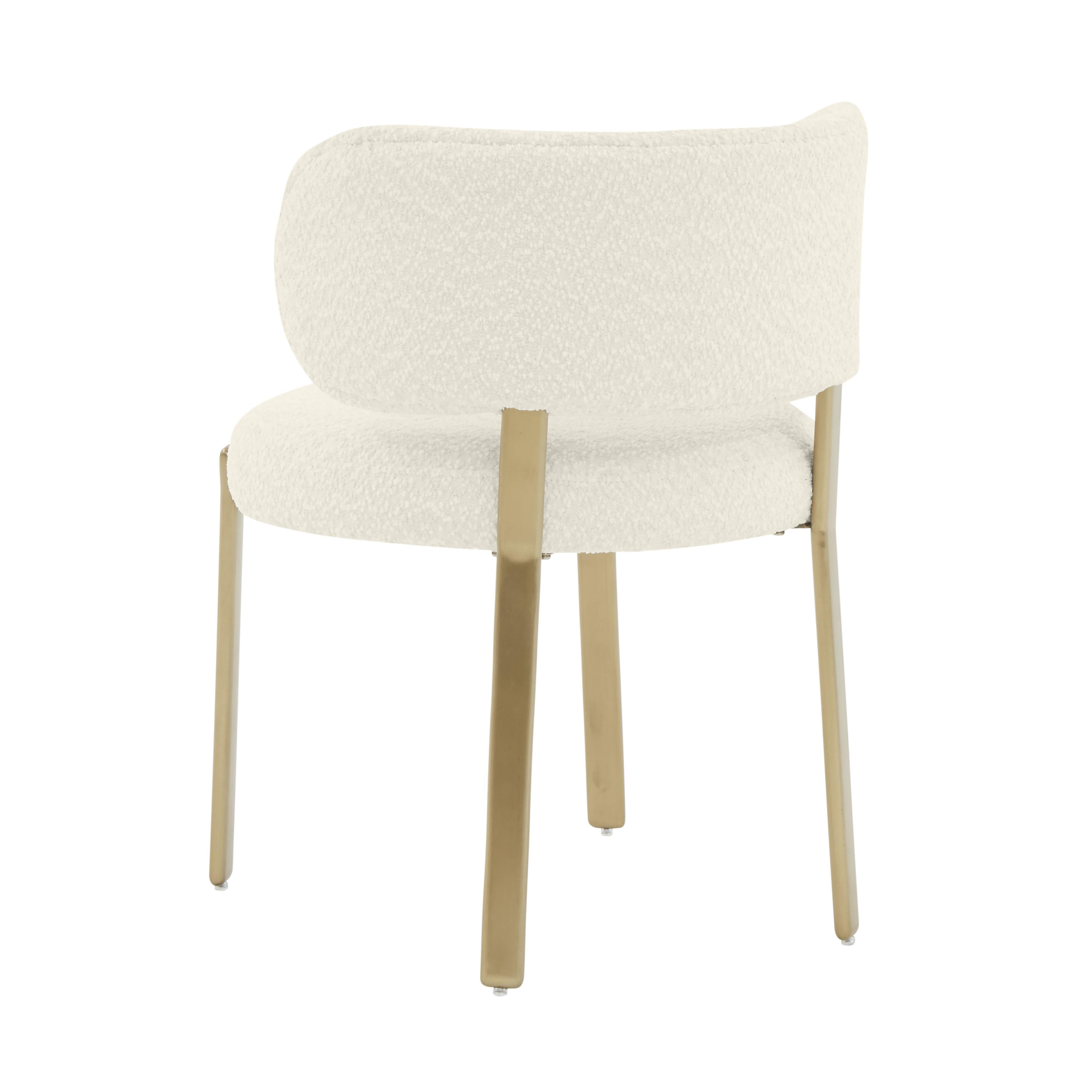 Margaret Cream Boucle Dining Chair - UK